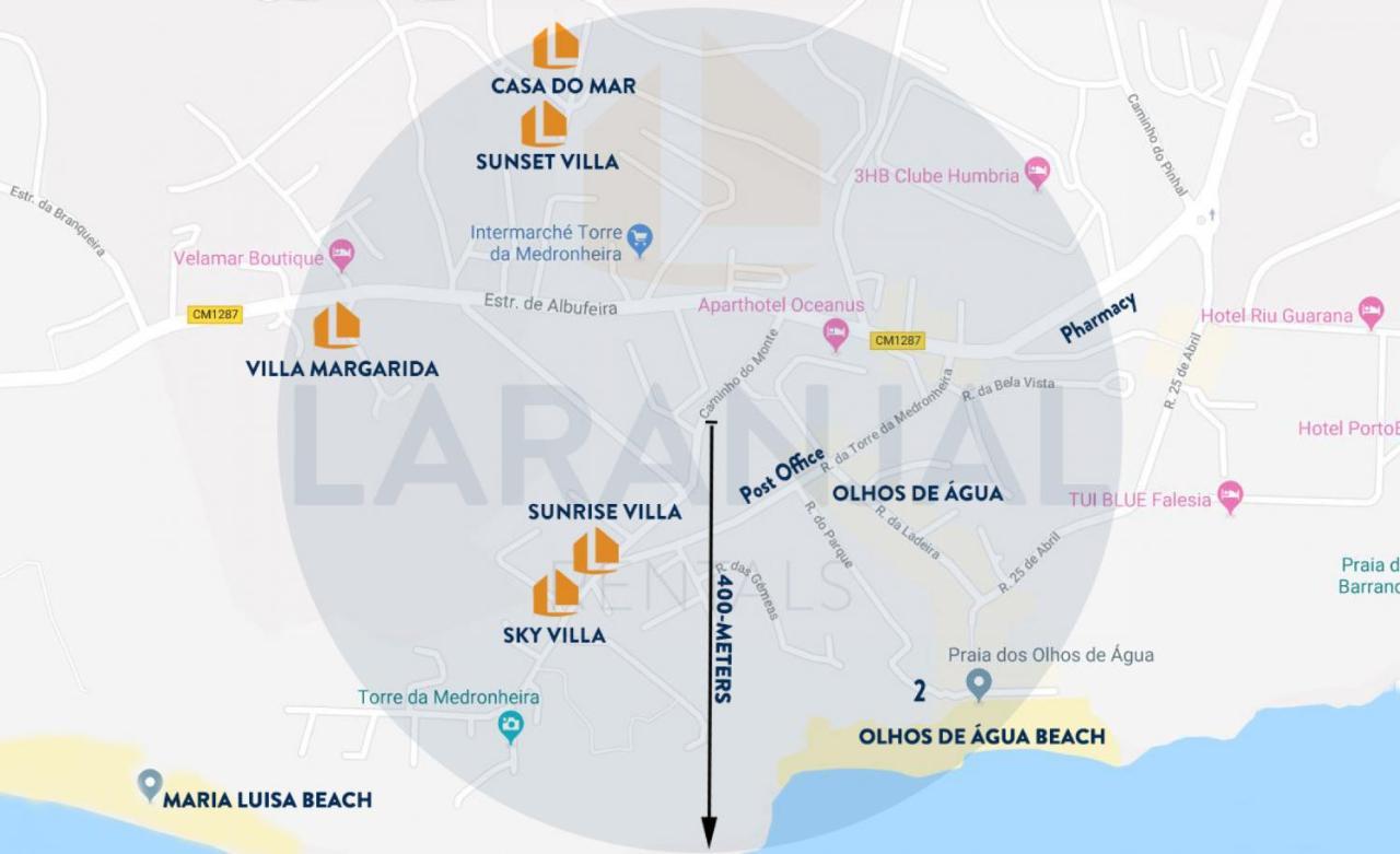 Sunset Villa By Laranjal Rentals Olhos de Água Kültér fotó